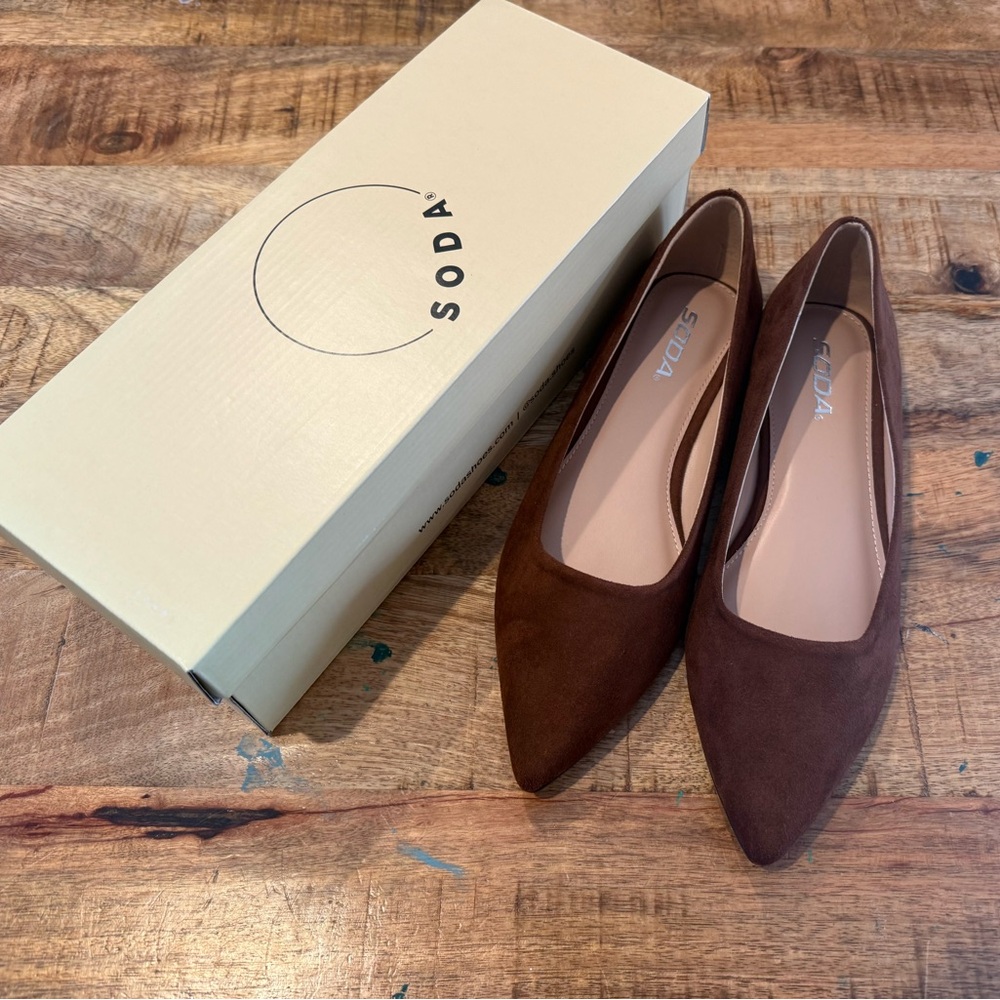 Soda Flat Out Perfect in Walnut Size 8 NIB - Picture 2 of 5